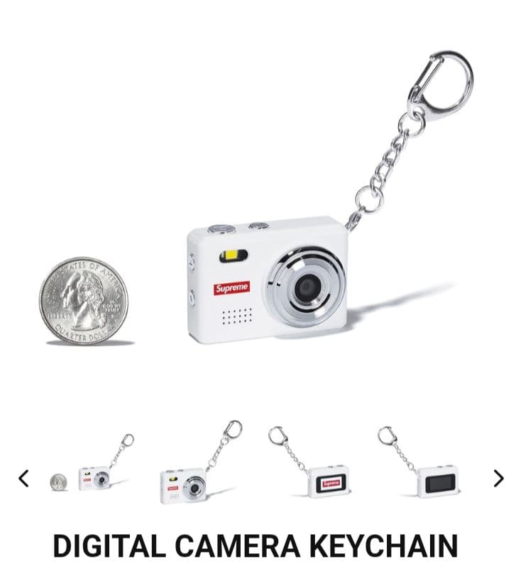 Supreme / Digital Camera Keychain (白)