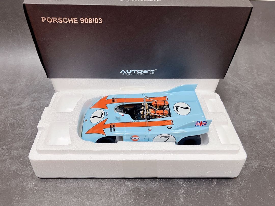 ミニカー AUTOart 1/18 signature PORSCHE 908/03 #7