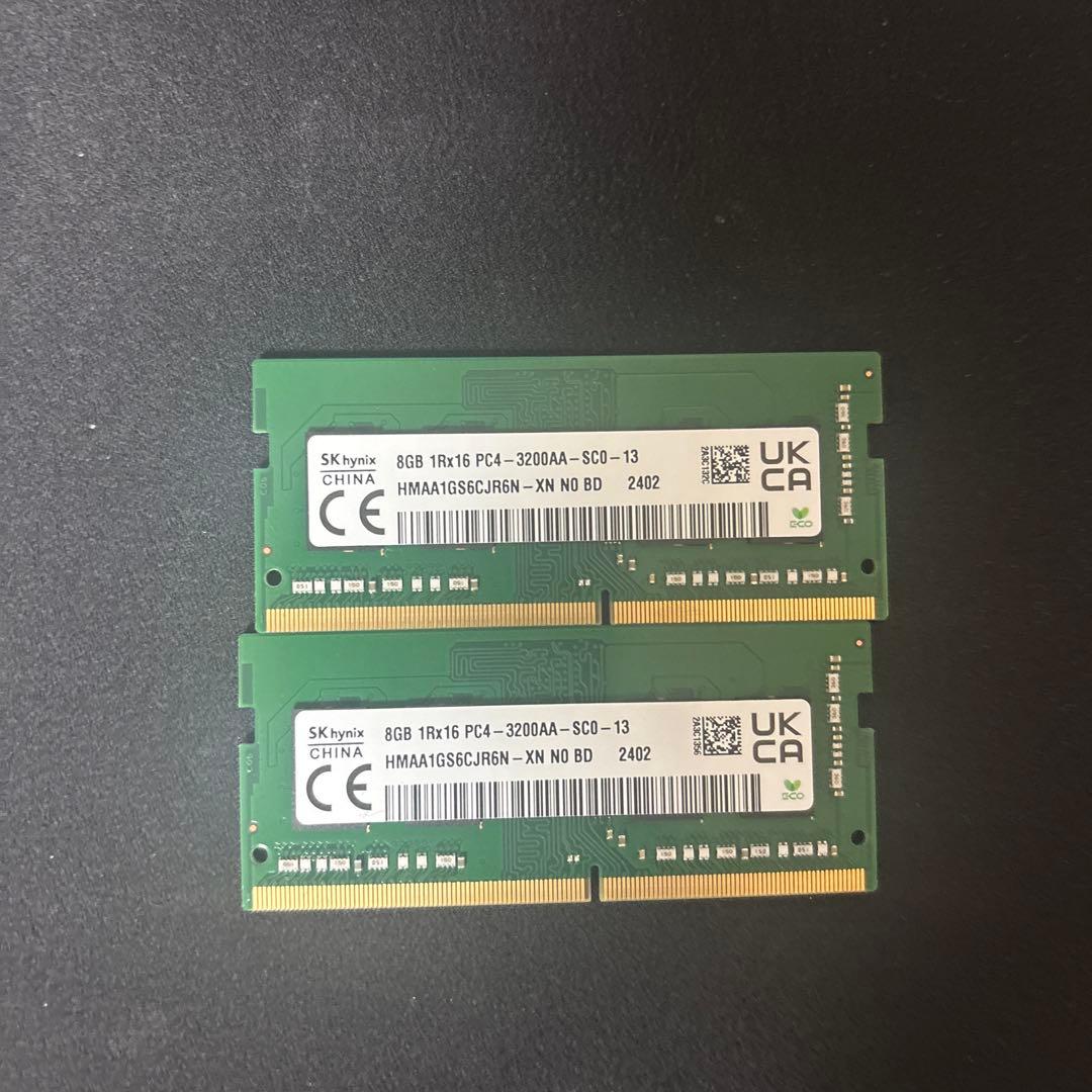 HP ノートパソコン用メモリ 8GB×2枚セット DDR4-3200