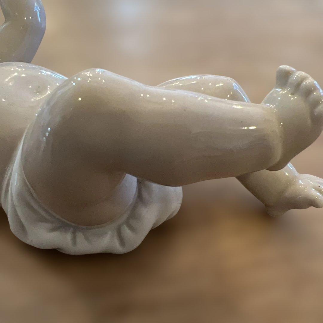 ヨーロッパビンテージゼファースペイン社陶器赤ちゃん人形 おしゃぶり付き