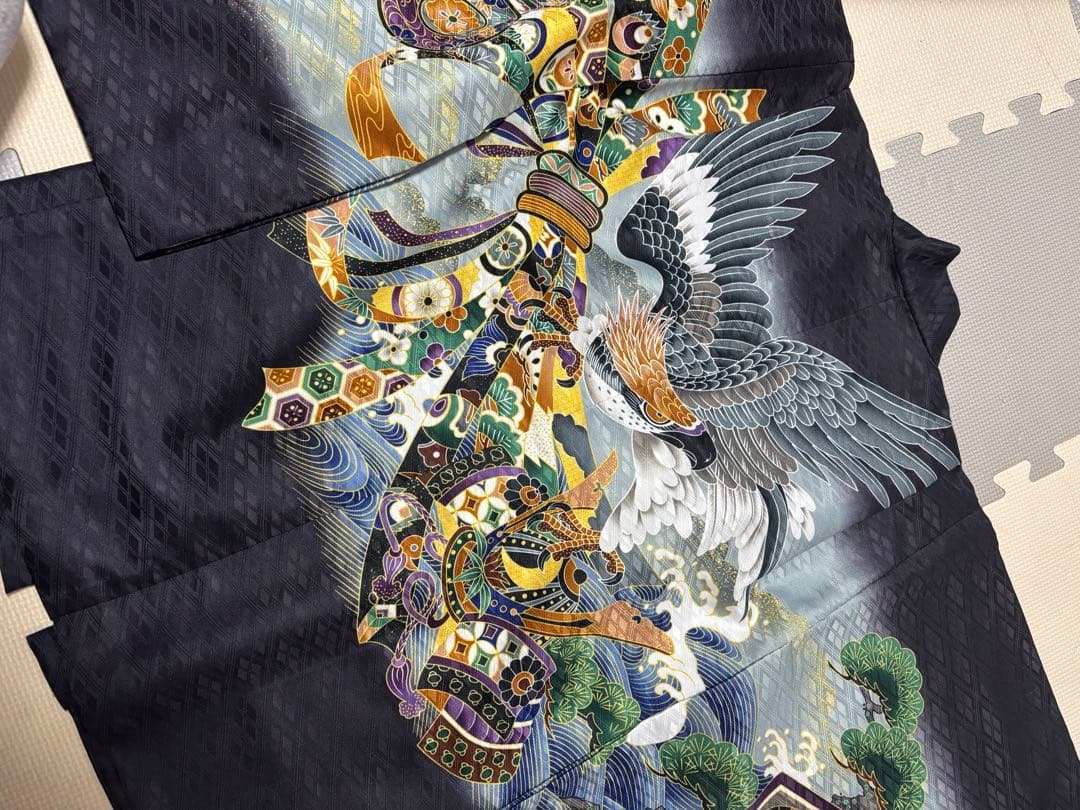 七五三　5歳　袴　男の子　七五三袴　着物　110 袴セット