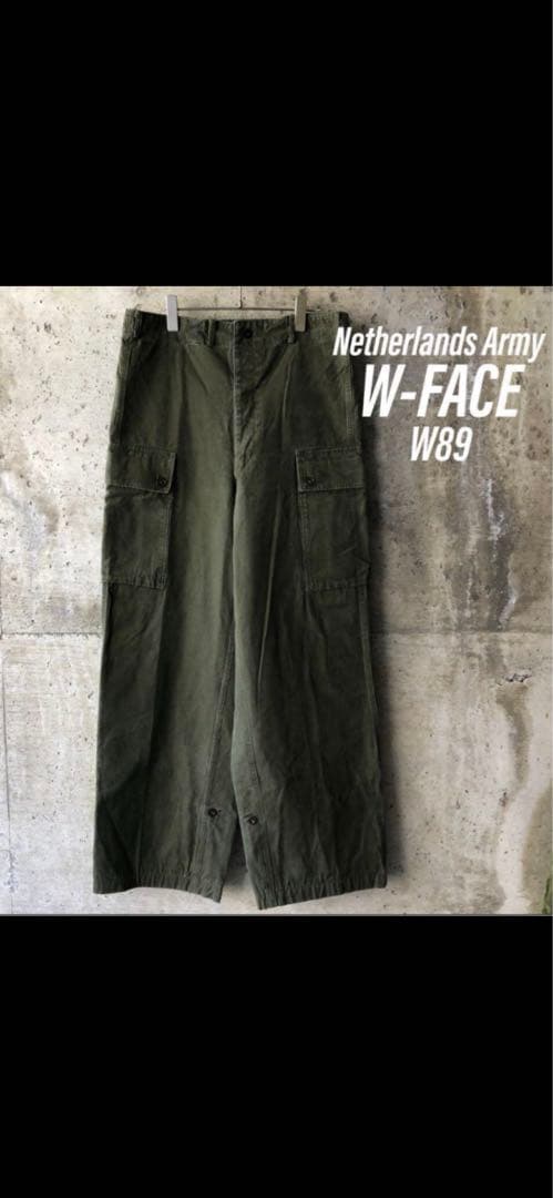 オランダ軍 カーゴパンツ 1958年 50s フィールド ダブルフェイス