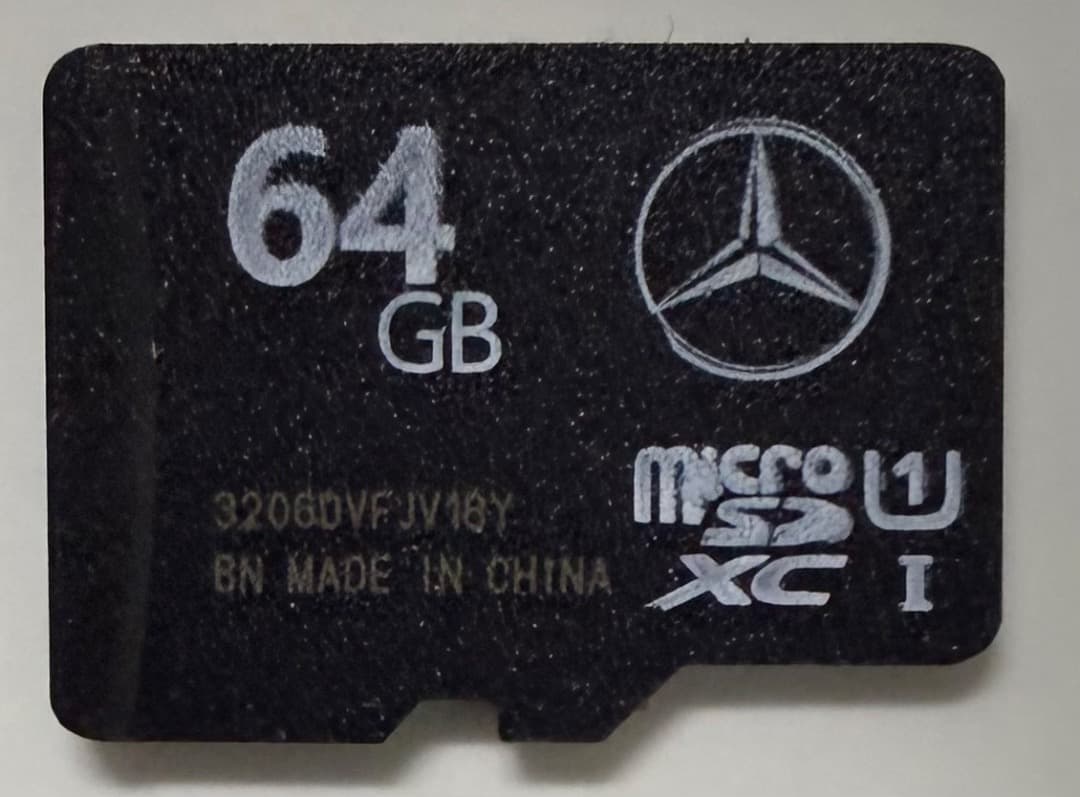 メルセデスベンツ純正 360度ドライブレコーダー 前後 microSDカード付