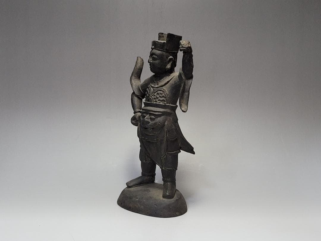 古銅 将軍像 明清時代 高さ約20.1cm