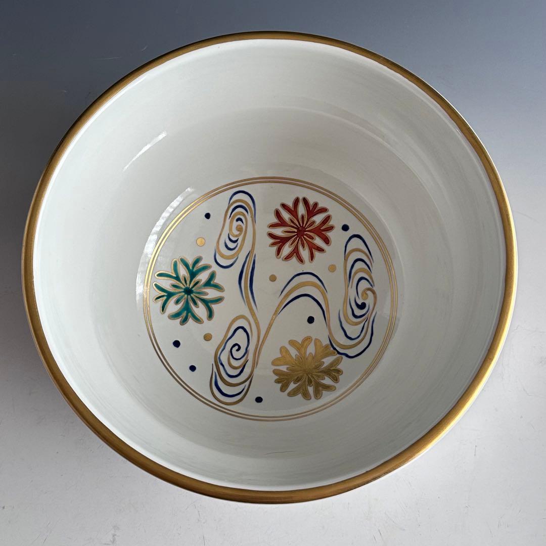 茶道具　色絵　海松波　平水指　手塚景雲　共箱　夏　稽古　茶会