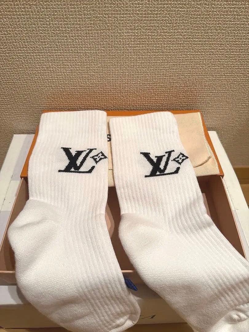 Louis Vuitton ロゴソックス ホワイト