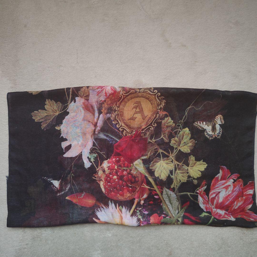 BUCK−TICK 櫻井敦司プロデュース花柄蝶デザイン大判ストール