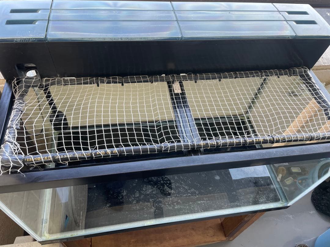 エルモ　90cm水槽　水槽台　上部フィルター