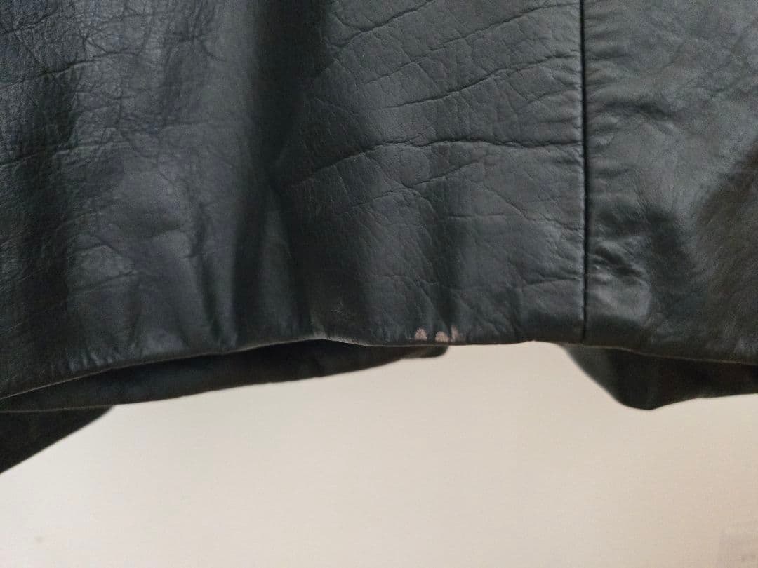 90s00s OLD GAP オールドギャップ レザージャケット カーコート 黒