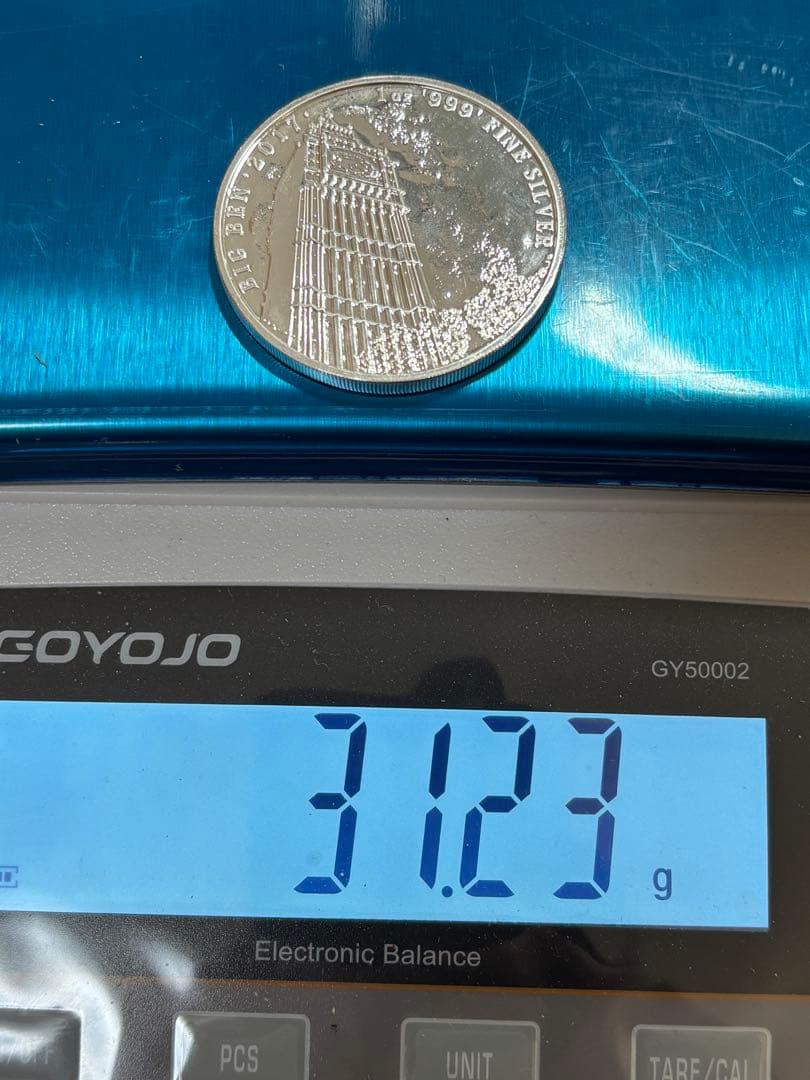 【純銀製】2017年 ビッグベン 純銀1オンス 新品未使用！ケース付き！