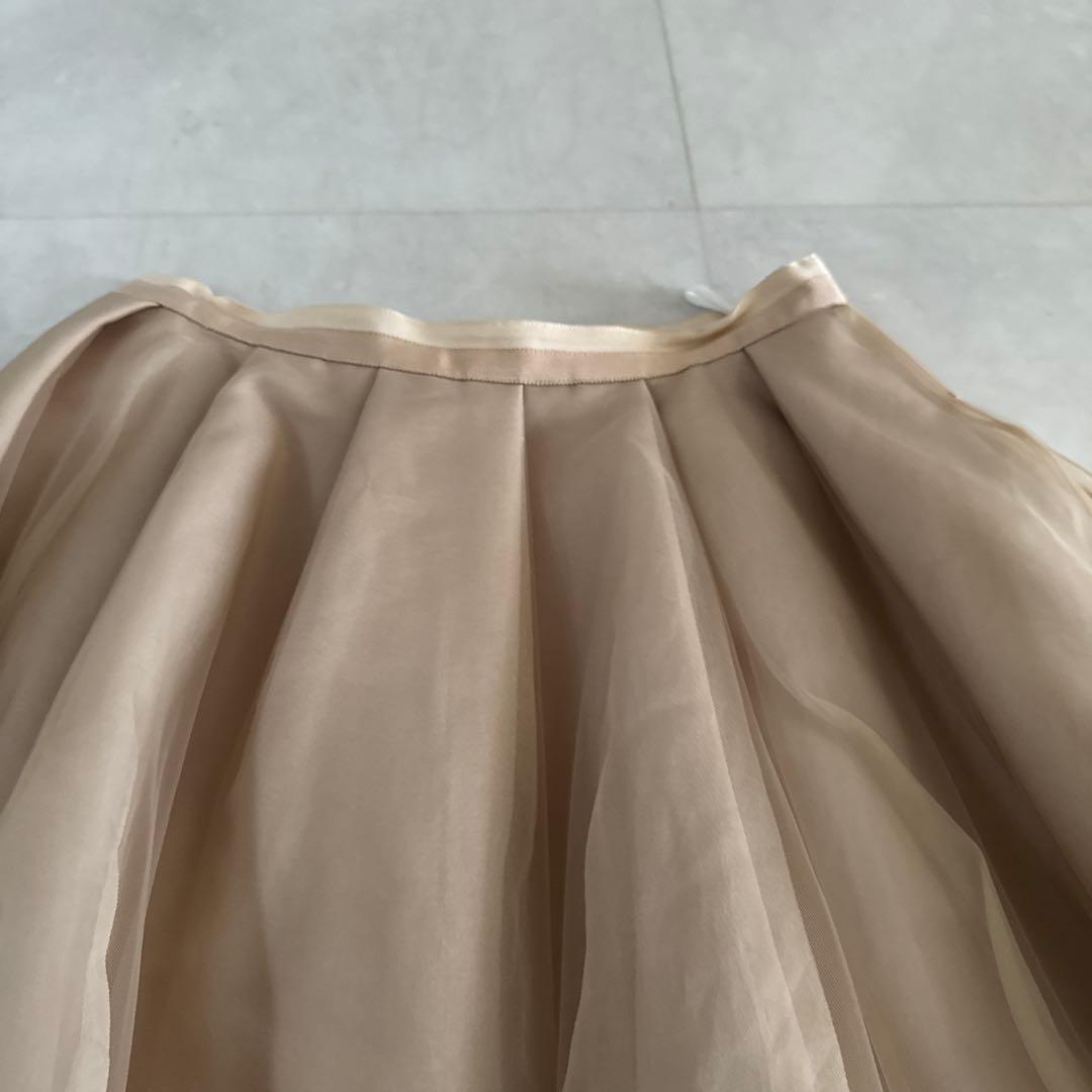 フォクシー♡ベージュ チュール バルーンスカート38