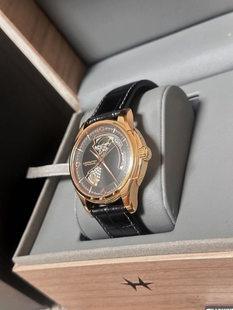 Hamilton 自動巻き 腕時計 ゴールド/ブラック