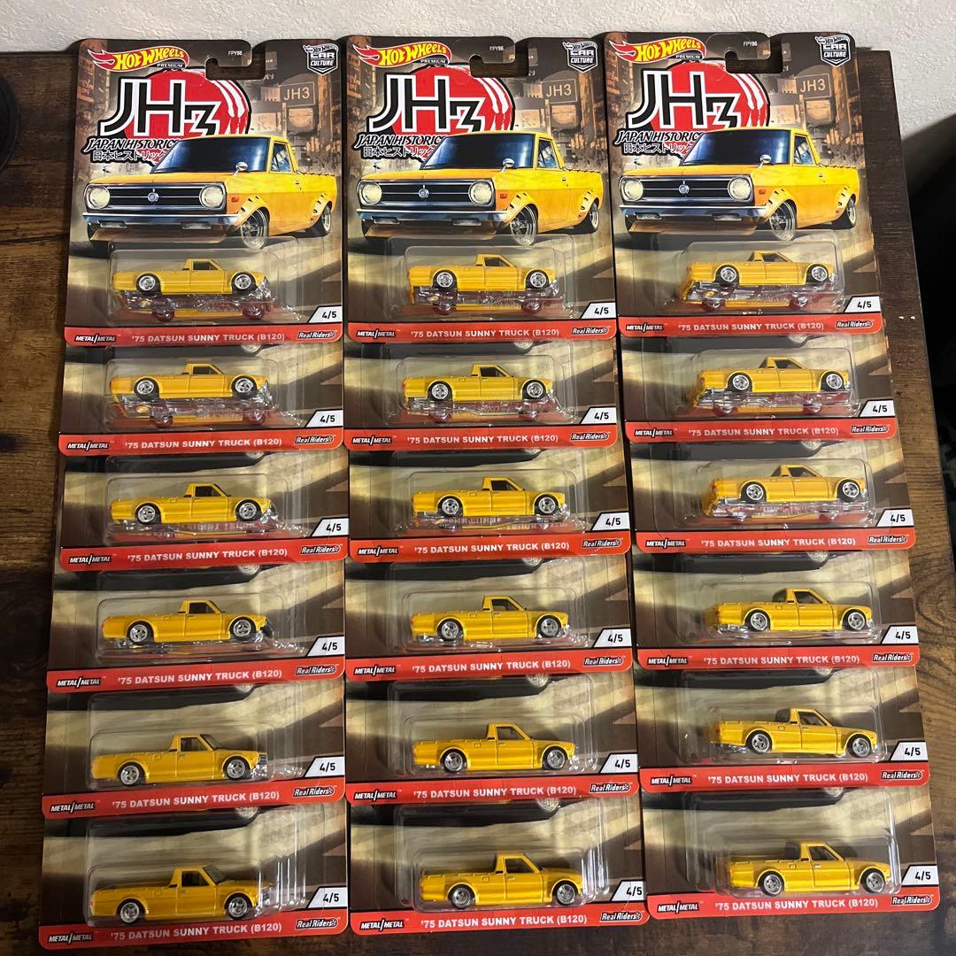 75 サニトラ　18台セット　ダットサン　ホットウィール　サニートラック