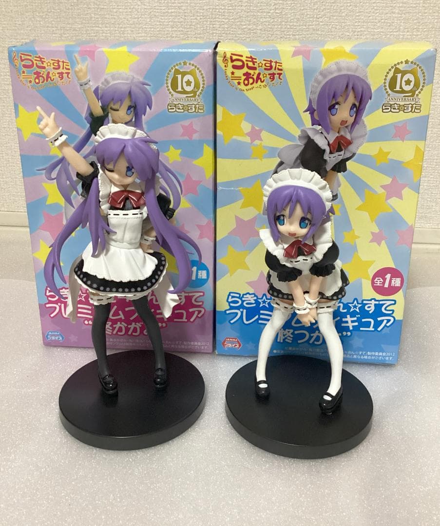 らき☆すた≒おん☆すて プレミアムフィギュア 柊かがみ 柊つかさ 2点セット