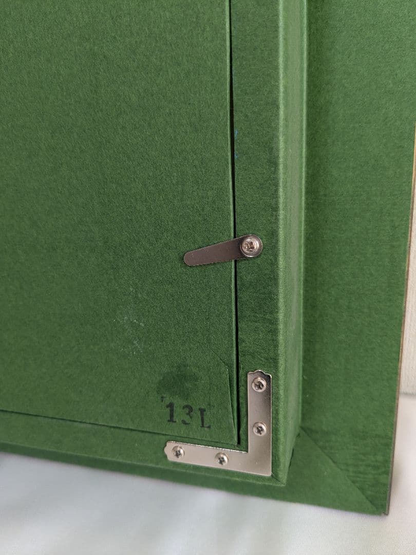 額縁 木製 黒檀 P12 金縁 アクリル付き アンティーク ヴィンテージ