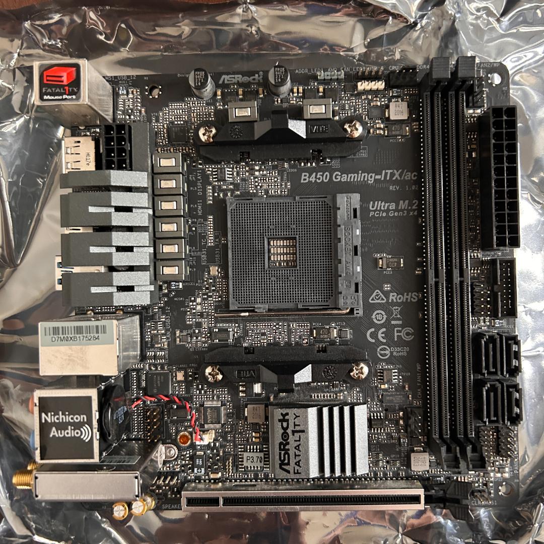 マザーボード ASRock B450 Gaming-ITX/ac