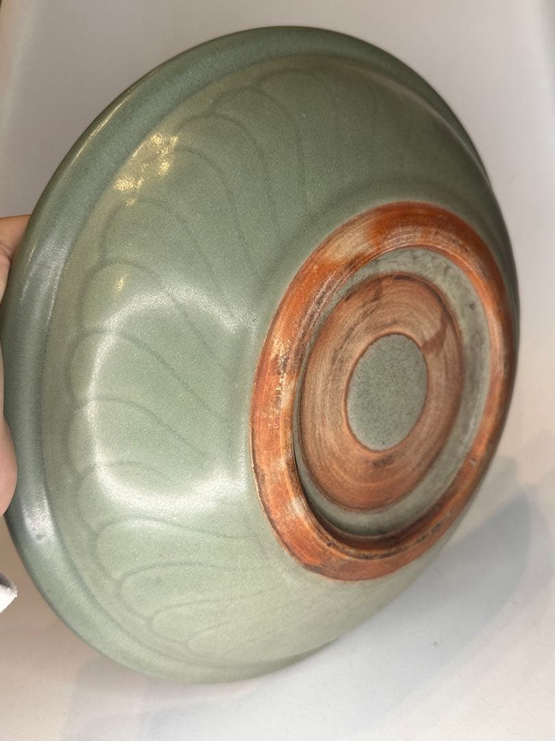 明代　龍泉窯　青磁盤