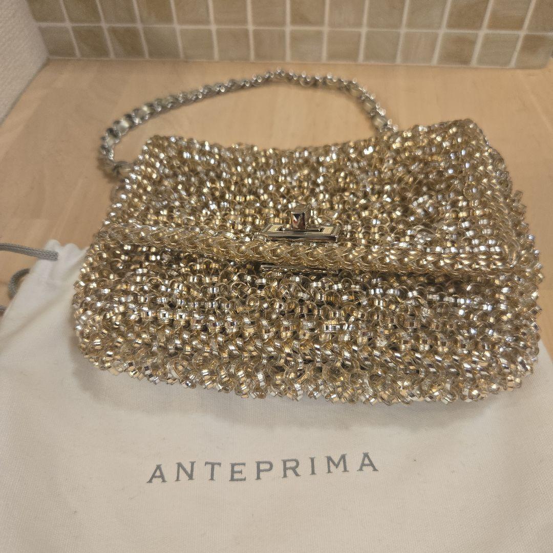 ANTEPRIMA ゴールド パーティーバッグ　美品！