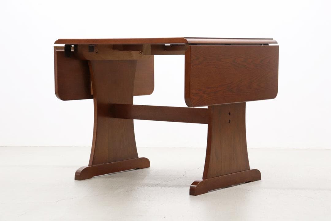 三越家具 ブルージュ 楢材 クラシカル バタフライ ダイニングテーブル 机