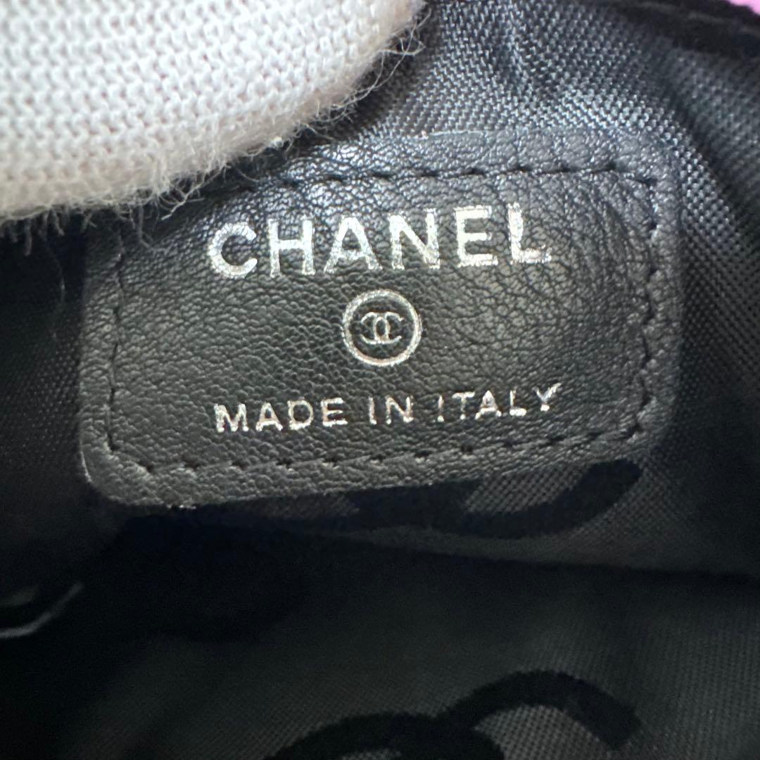 美品✨CHANEL ケース　ココマーク　レザー　ピンク　パープル