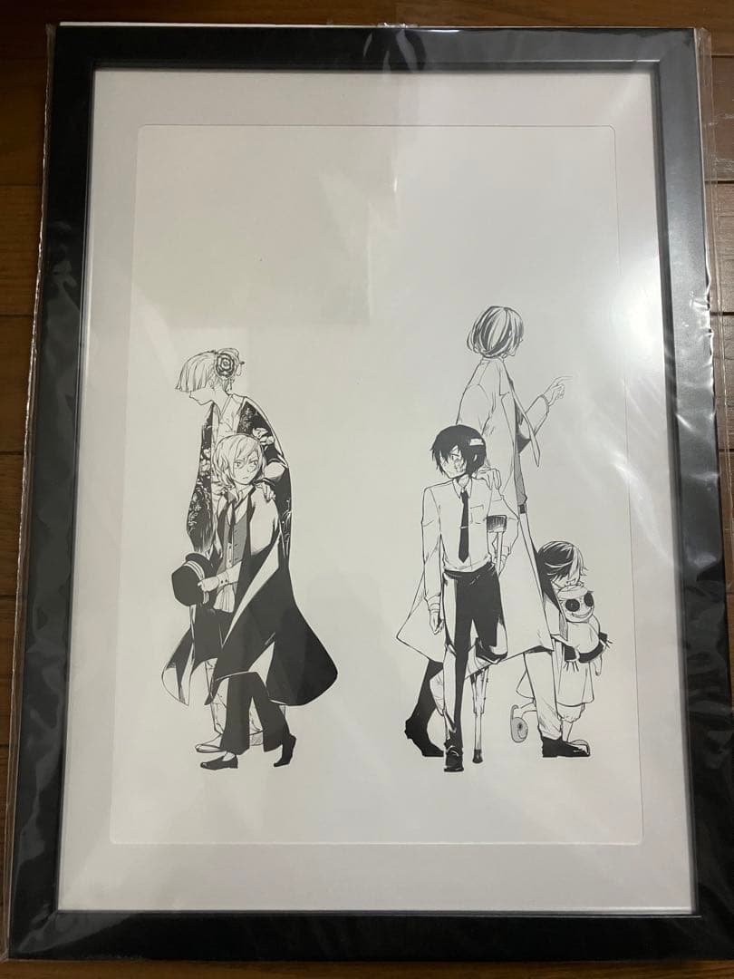文豪ストレイドッグス モノクロ複製原画D 太宰治 中原中也 十五歳 旧双黒