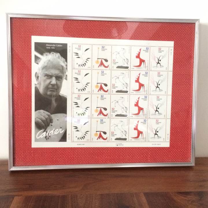 Alexander calder 切手 額装