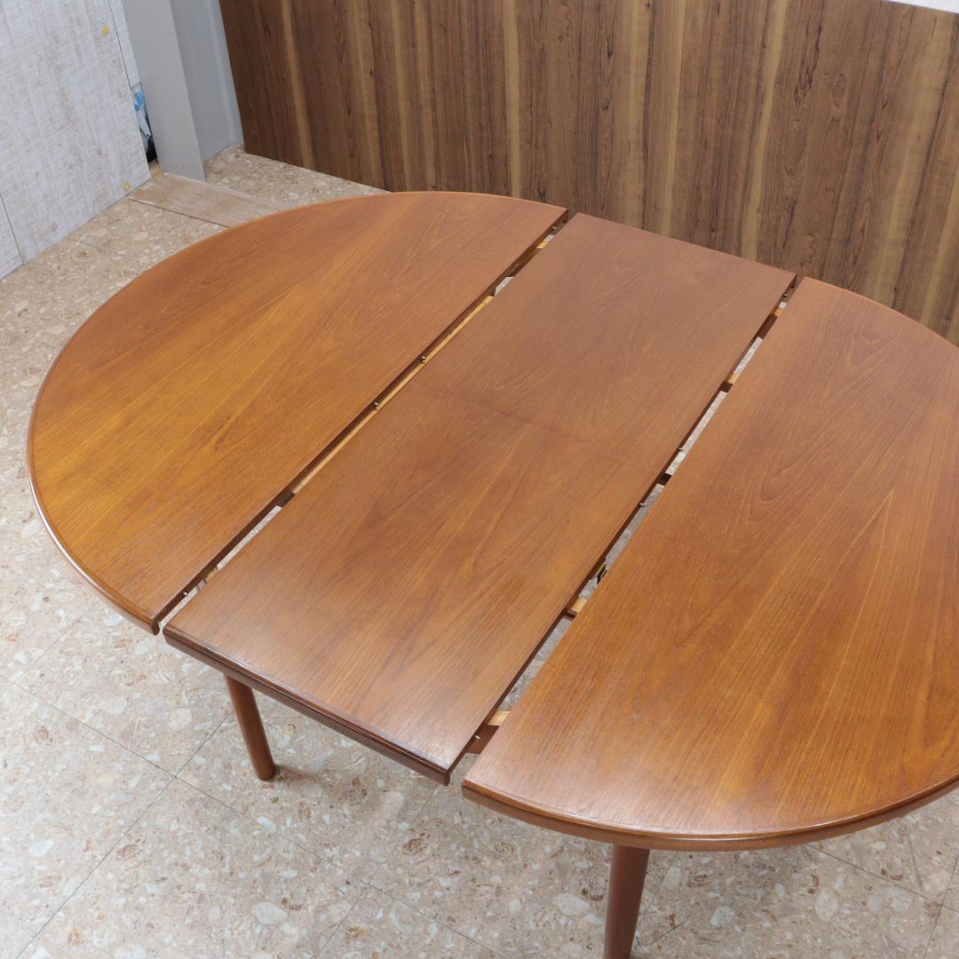 ダイニングテーブル ラウンド 伸長式 マッキントッシュ イギリス チーク