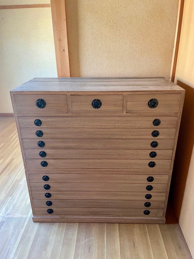 和風桐箪笥 ナチュラルウッド 13引き出し