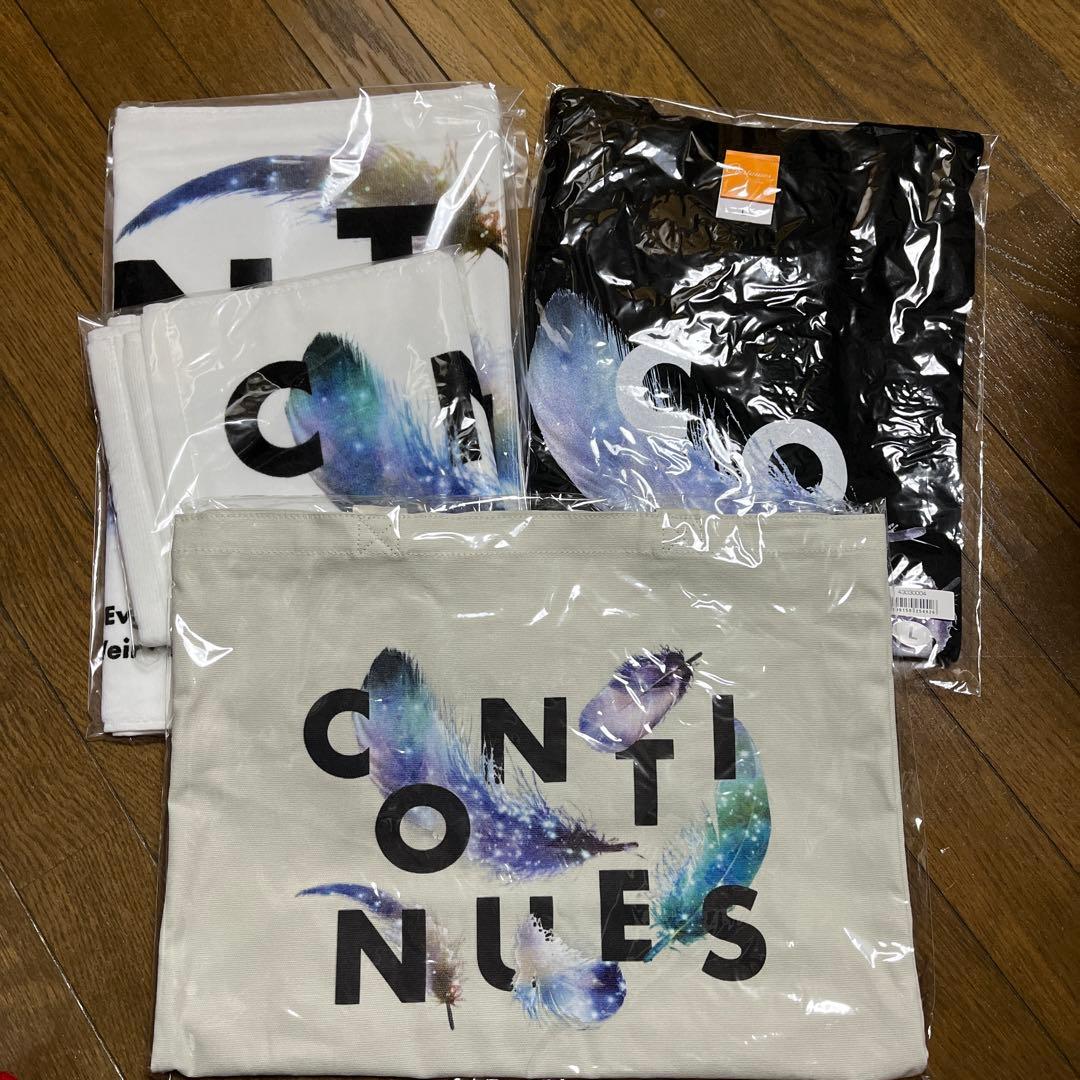 CONTINUES Tシャツ Lサイズ トートバッグセット