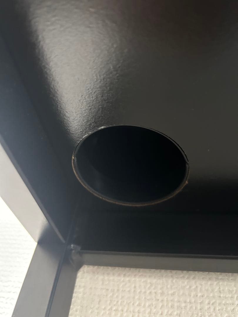 IKEA ALEX デスク 100×48cm ブラックブラウン 配線収納付き