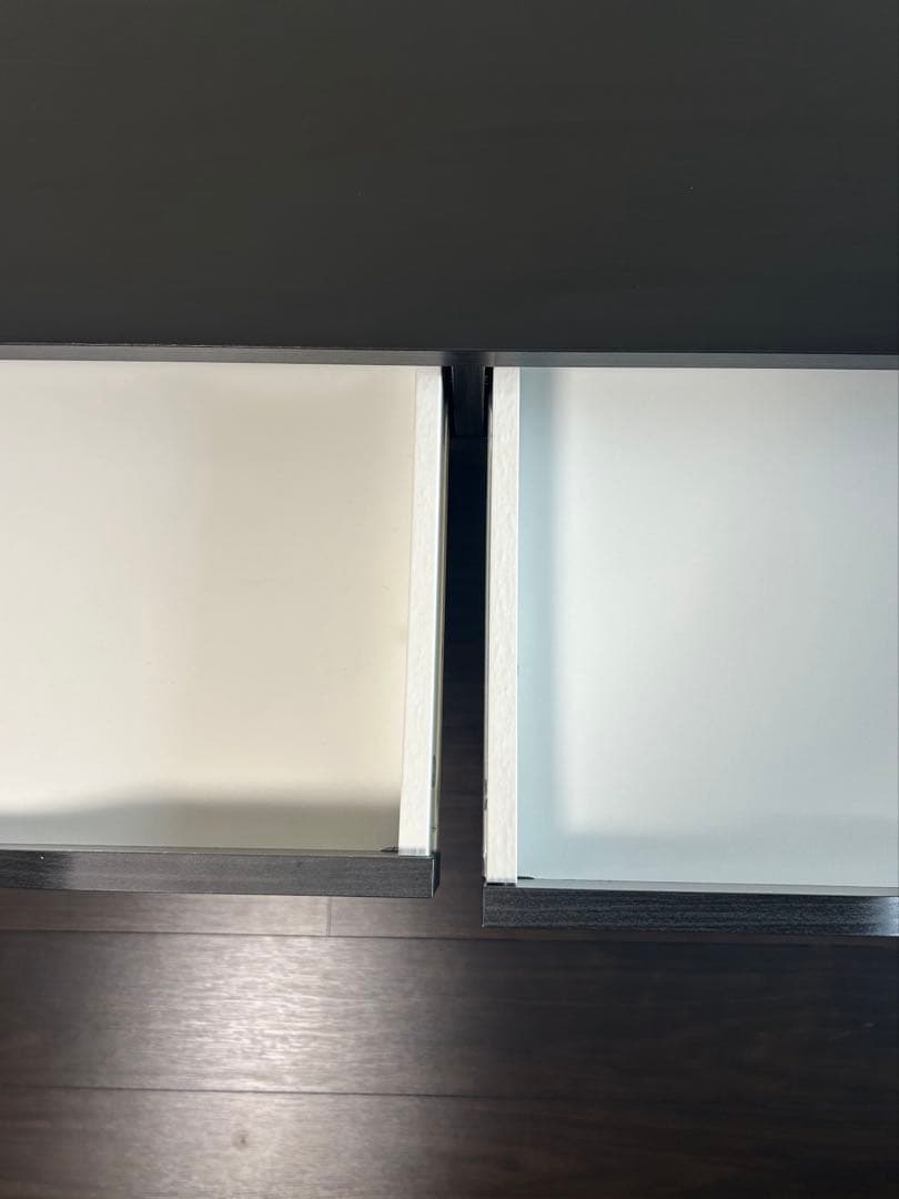 IKEA ALEX デスク 100×48cm ブラックブラウン 配線収納付き