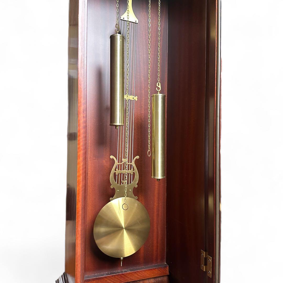 希少品 高級 完動品 ホールクロック リズム時計 木製 振り子 約180cm