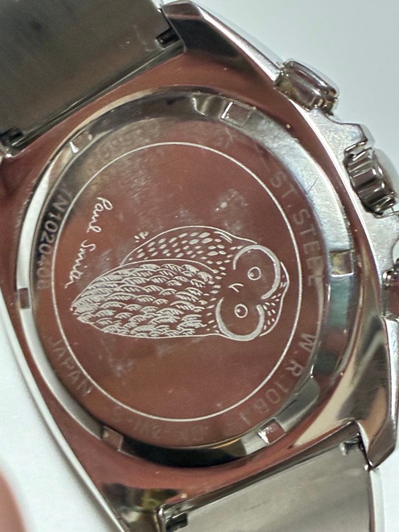 ポールスミス　フクロウ　クロノグラフ　メンズ腕時計