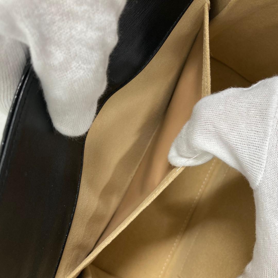 美品 クロコダイル　ハンドバッグ　高級　ゴールド金具　ブラック