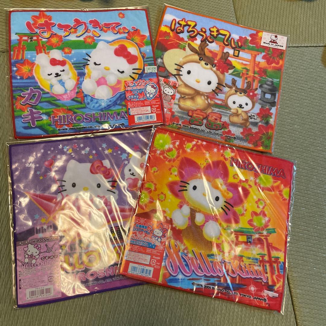 ［新品未開封］ご当地ハローキティ ハンドタオルセット 4枚