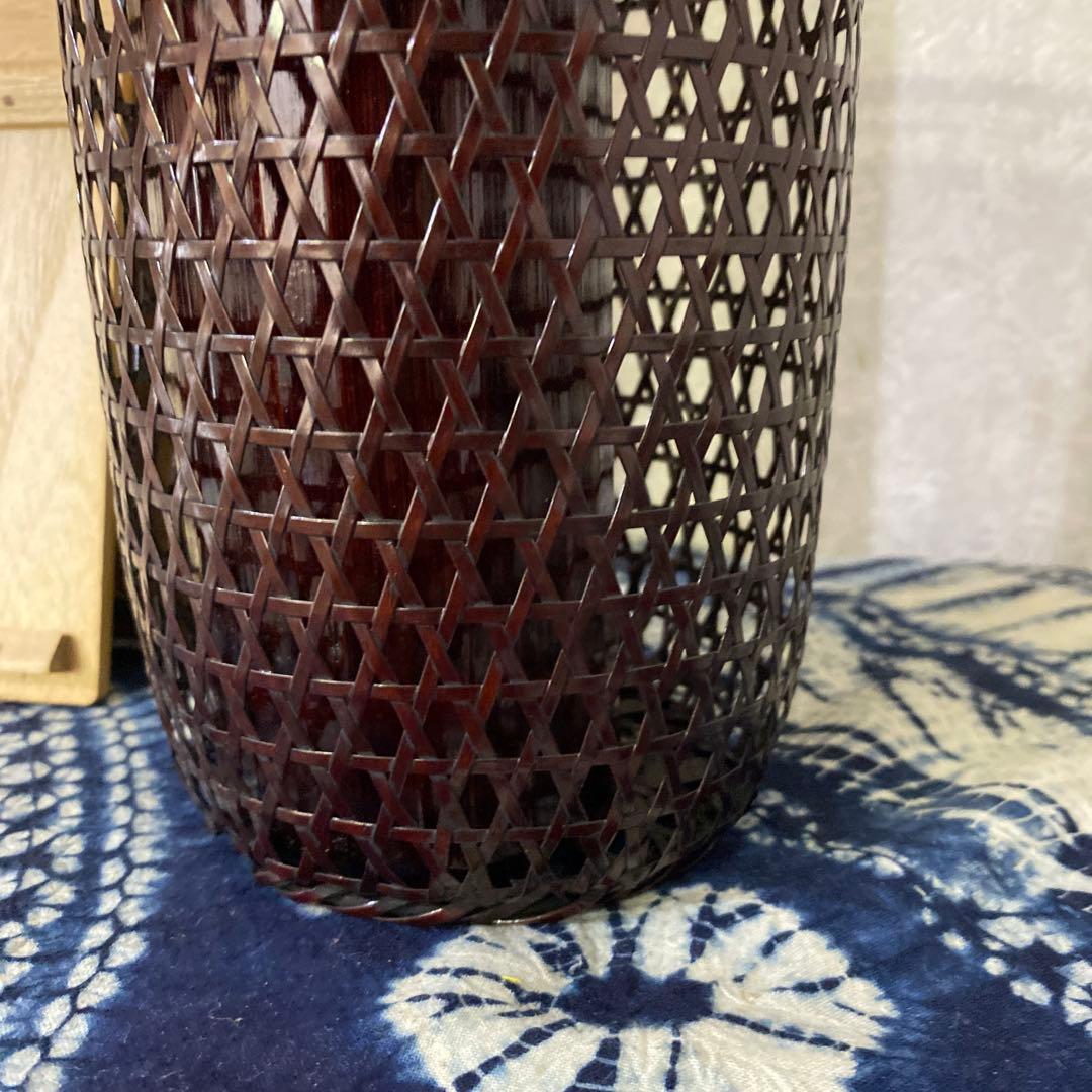 竹雲斎　筒形花籠