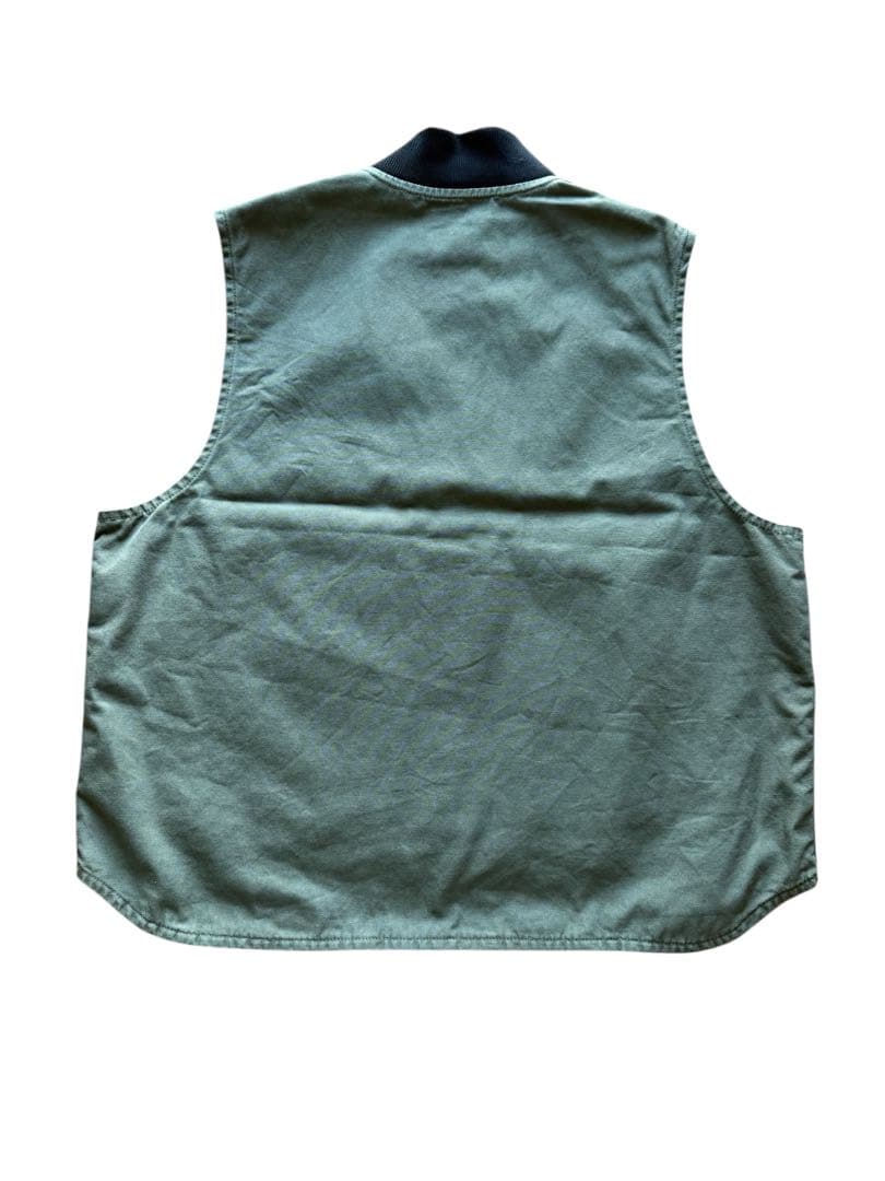 カーハート Carhartt ダックベスト！オリーブグリーン 2XL