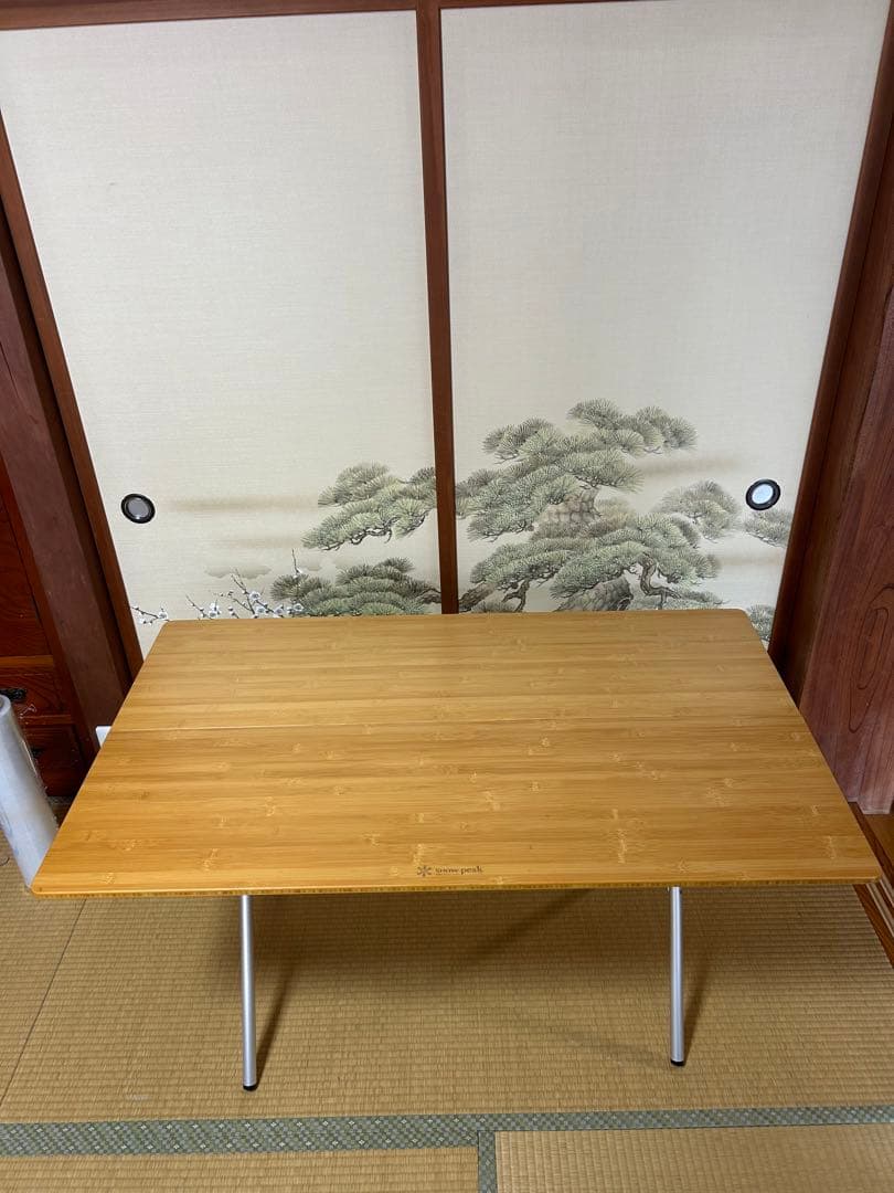 【美品】スノーピーク ワンアクション テーブル ロング 竹 LV-015T