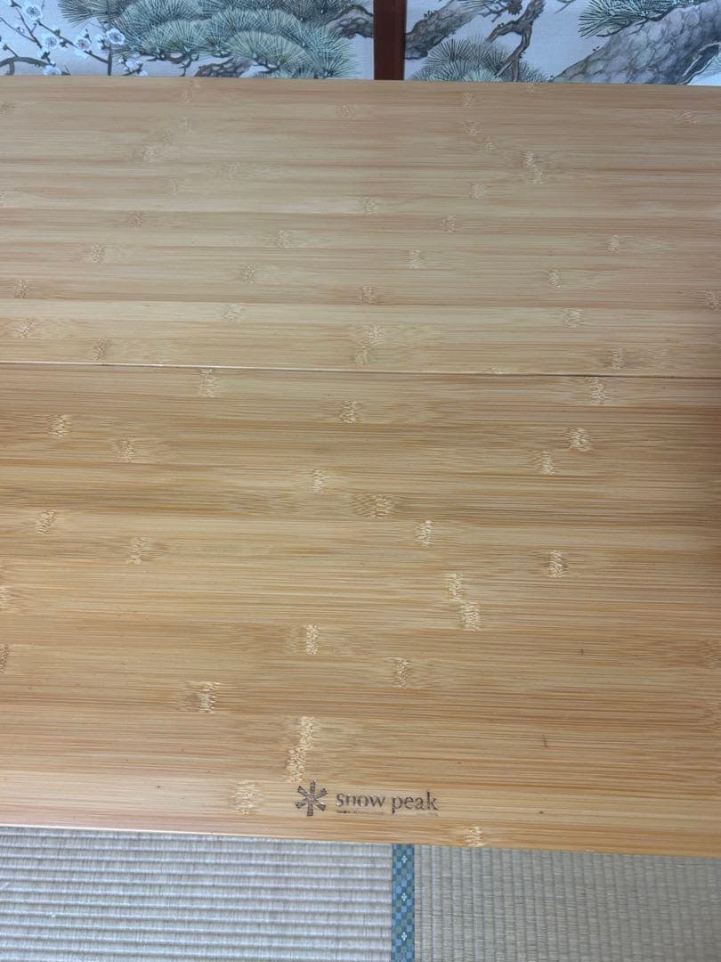 【美品】スノーピーク ワンアクション テーブル ロング 竹 LV-015T