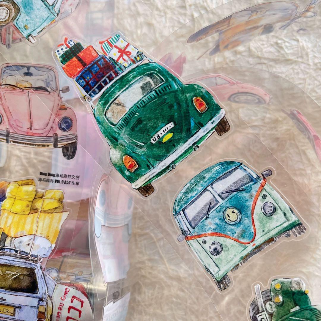 DingDing文创《车车》海外マスキングテープ マステ 【2733】