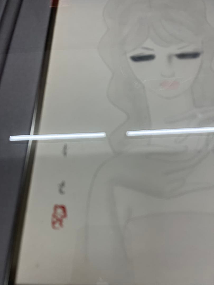 真作 東郷青児 絵画 水彩 直筆 額縁 鑑定書