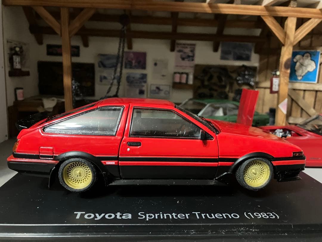 国産名車コレクション 1/24 スプリンター トレノ　スポイラー付き