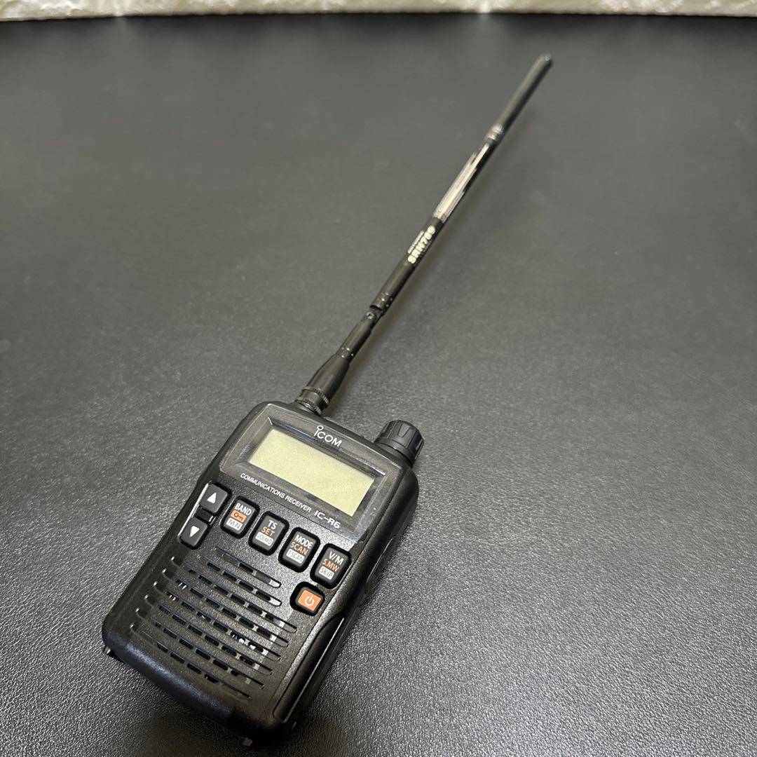 ICOM IC-R6 通信受信機　　電池式　通電確認済　現状品