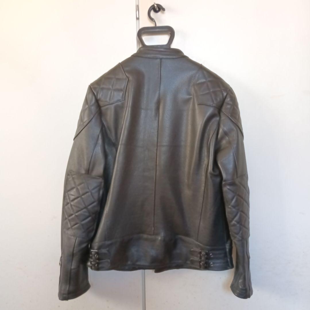 ✪美品！イタリア BOLINI ライダーズ レザージャケット ブラック 48 L