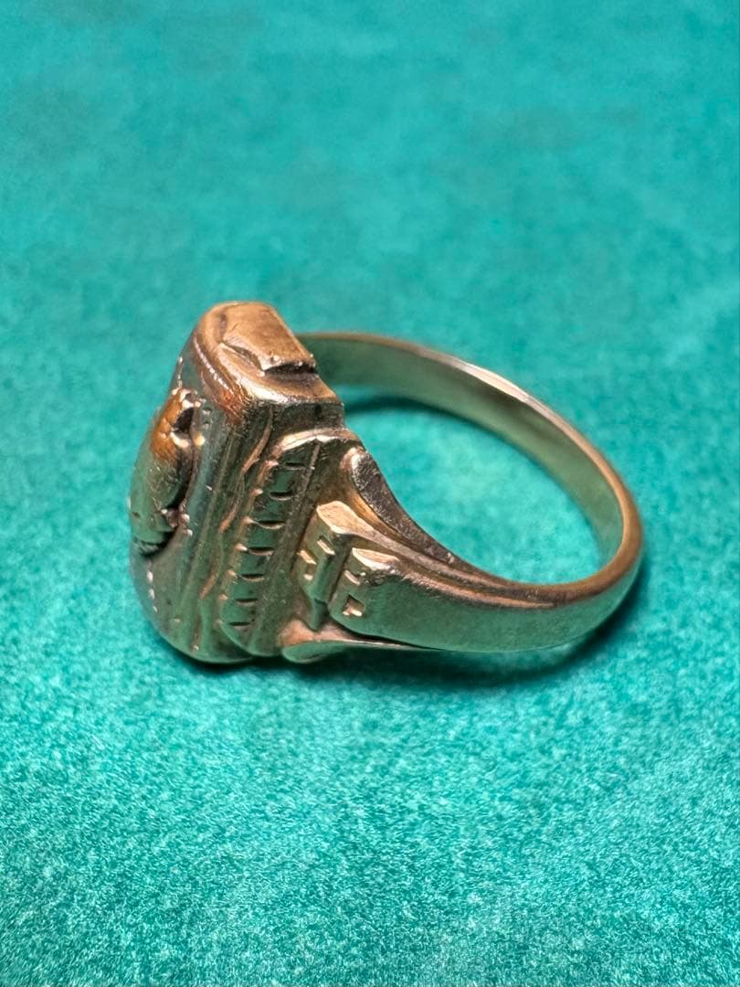 1952年 ヴィンテージ 10k 10金 カレッジリング Spies USA