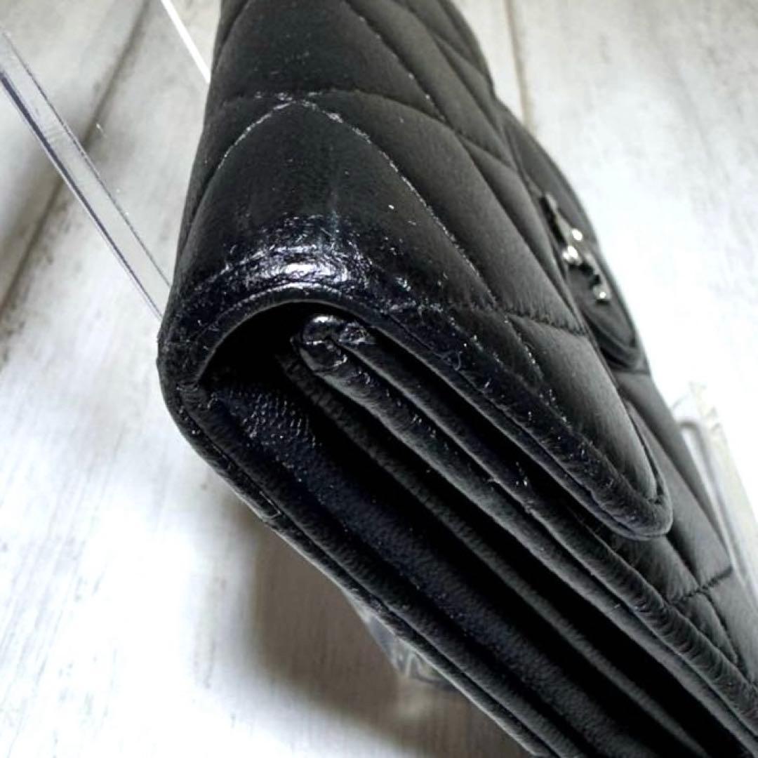 美品✨CHANELシャネル マトラッセ 小銭入れ シルバー ラム　パース