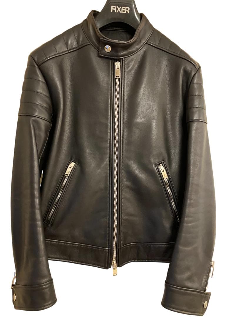 【kari】【FIXER】F2 シングルライダースジャケット（46）