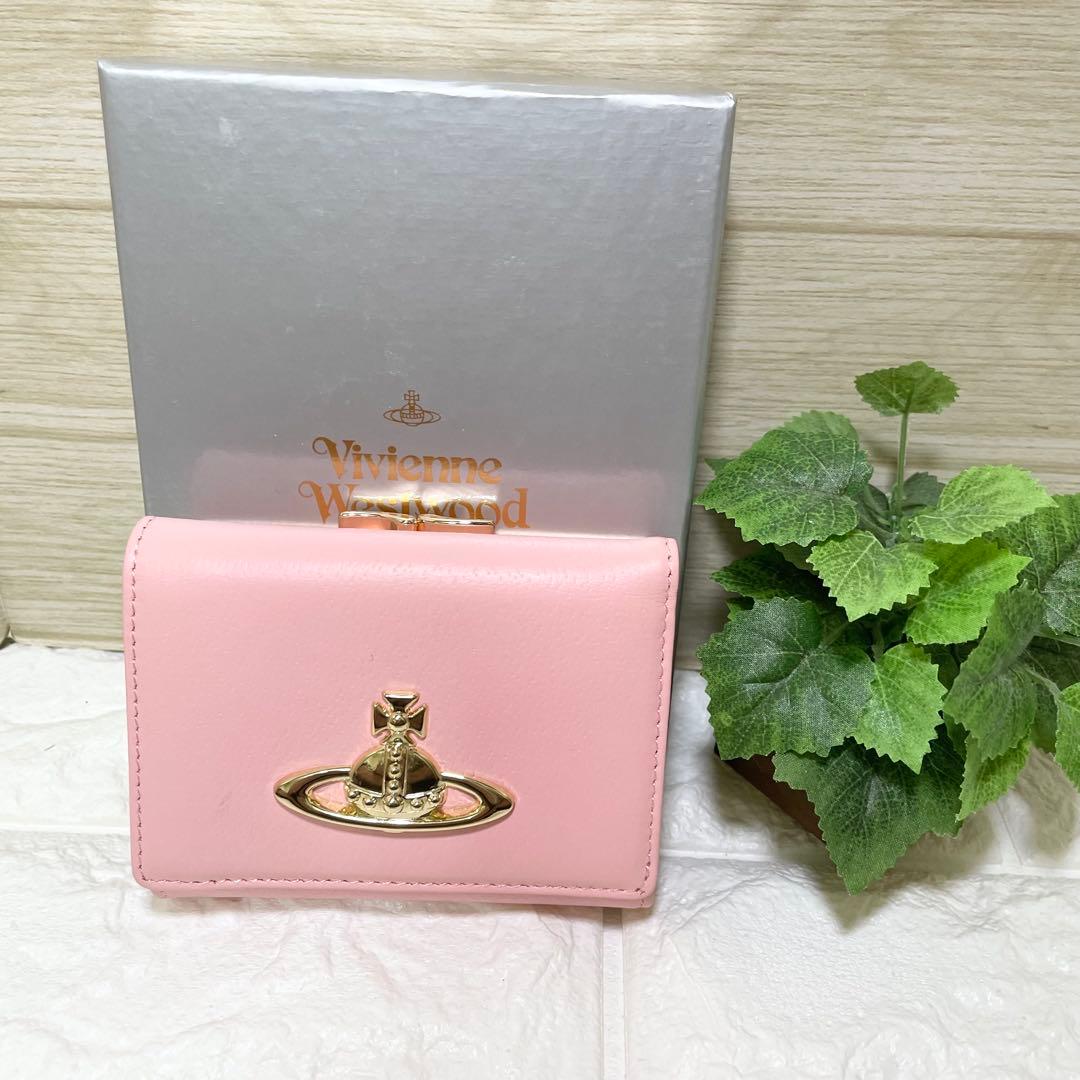 【新品・未使用】Vivienne Westwood 三つ折り財布　ピンク
