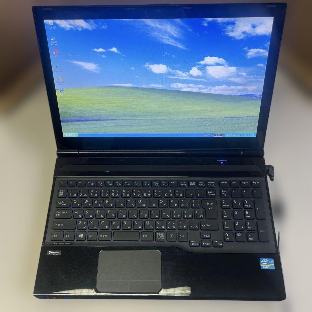 ☆訳有美品☆SSD搭載WindowsXP☆富士通15.6インチPC☆第3世代i7