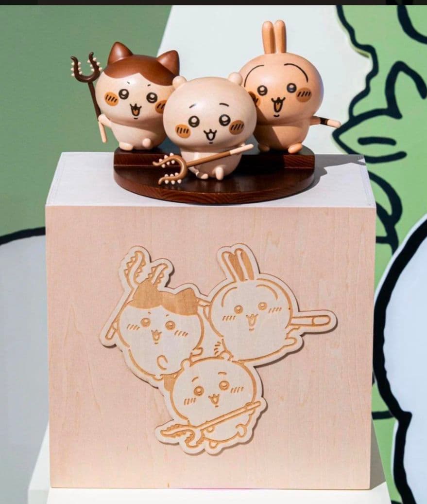 ちいかわ　飲茶　アートコレクション　木製彫刻